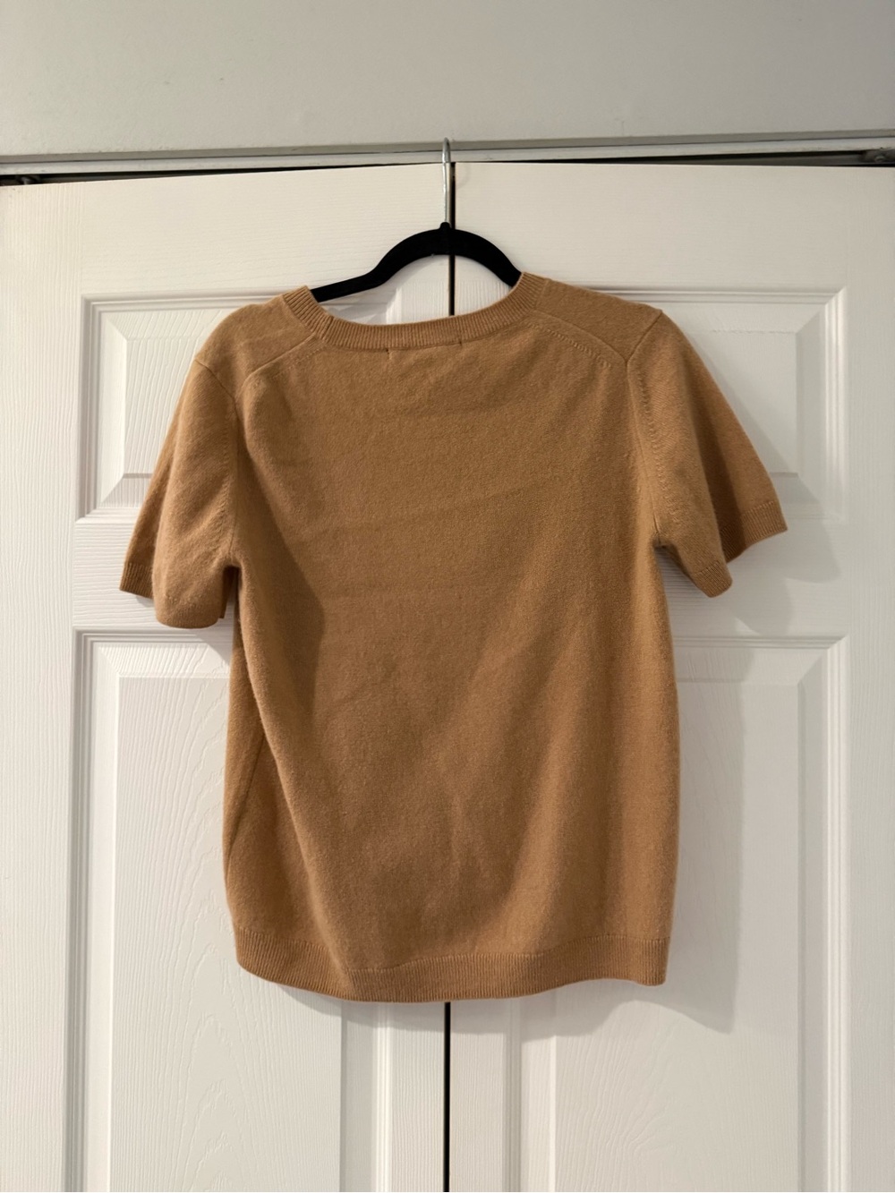 Quince Crewneck Cashmere Top - Camel - Picture 2 of 5